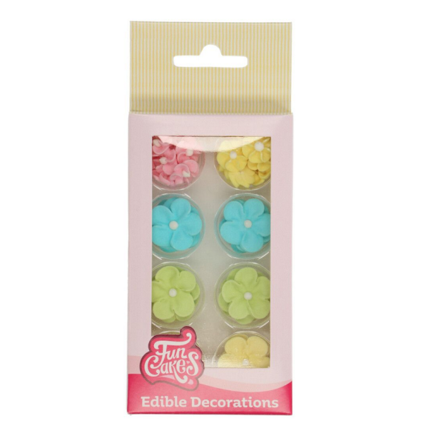 Backzubehör, Backzutaten und Cake Design * Zuckerdekor Blütenmix Pastell